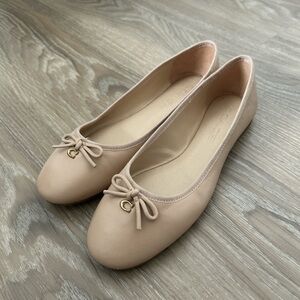 Coach Nude Ballet Flats